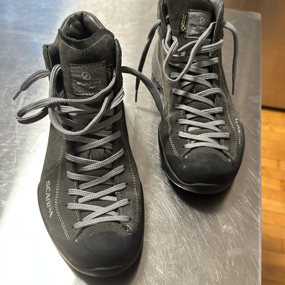 Practically new hiking boots- Scarpa brand Great for the snow!